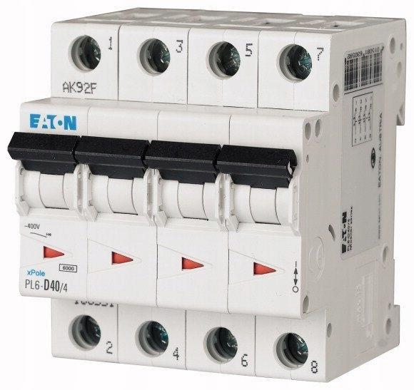 EATON Wyłącznik nadprądowy 6kA PL6-C63/4
