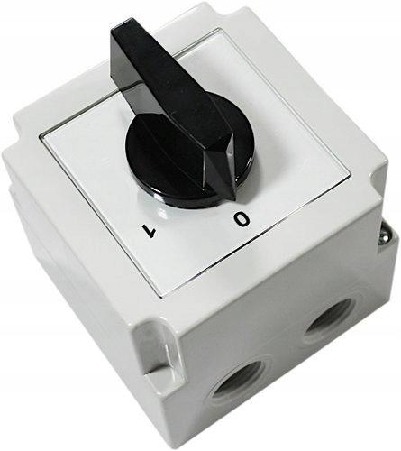Łącznik krzywkowy 4G25-10-PK z pozycją 0 (0-1) Un: 690 V~ In: 25 A Rozłąc