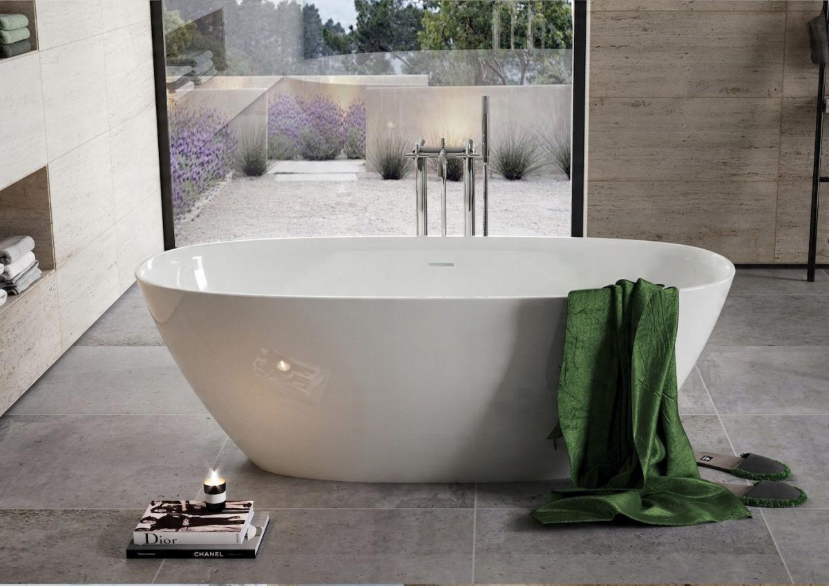 Wanna wolnostojąca ARIANE 165x75cm Biały ROCA