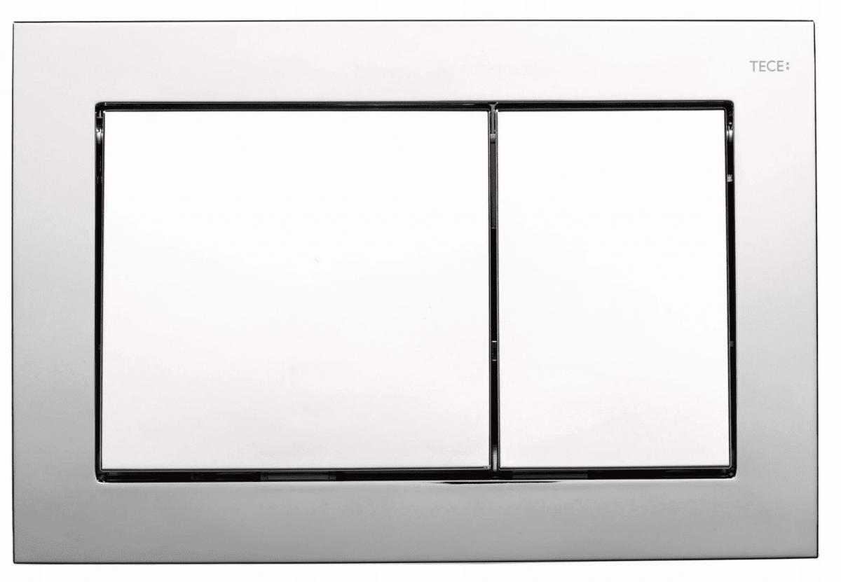 Przycisk spłukujący TECE base podwójny do WC z tworz sztucz chrom połysk