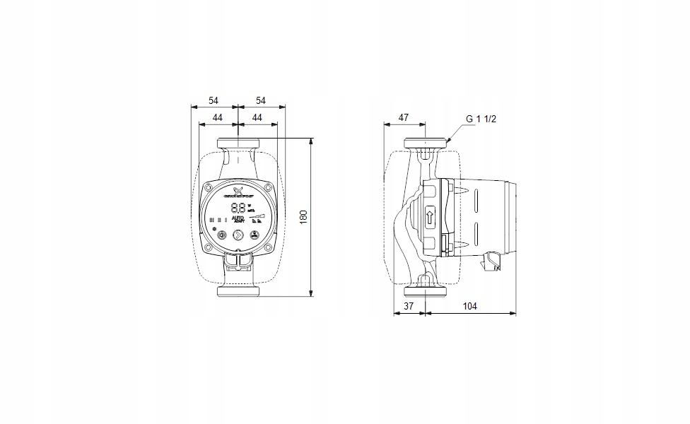 Pompa cyrkulacyjna GRUNDFOS Alpha2 N 180 25-60 230V 6H 48h