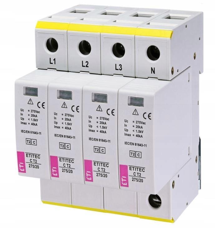 ETI Ogranicznik przepięć T2 (C) ETITEC C T2 275/20 4+0