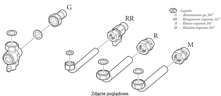 IMMERGAS Grupa podłączeniowa do kotłów VICTRIX 20 X TT I EXA 1F. 48h