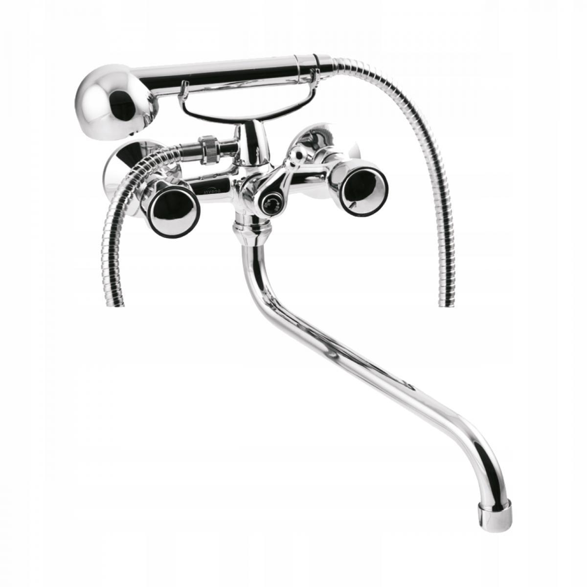 Bateria wannowa INVENA MODENA z wylewką typu S 48h