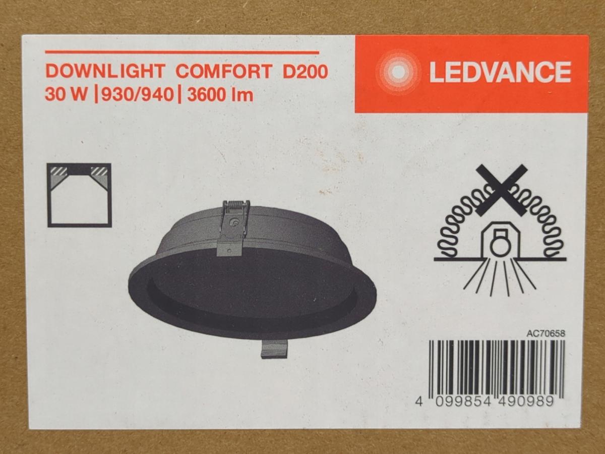 Oprawa downlight, COMFORT D200 P 30W Multi Select 940, opalizowany dyfuzor,