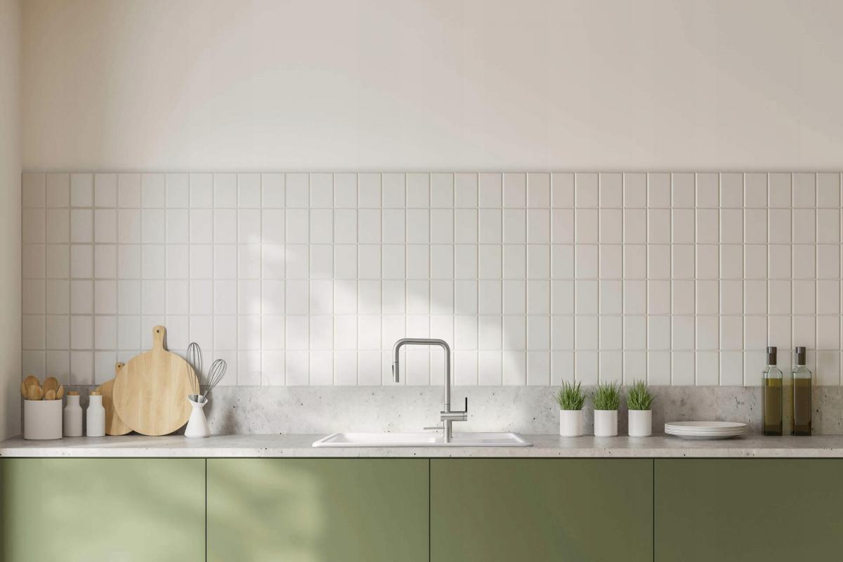 Zlewozmywak ceramiczny Momi, biały, 1-komorowy z ociekaczem 780x500x220 mm