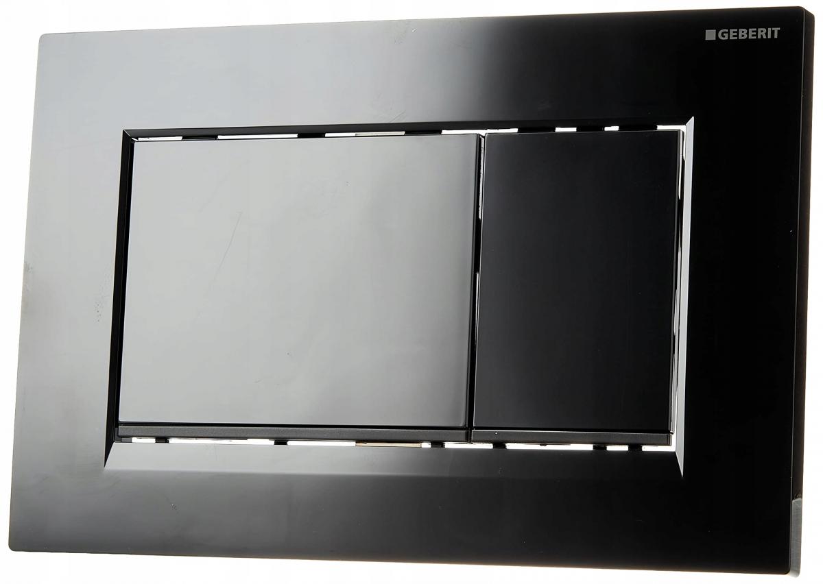Przycisk uruchamiający GEBERIT Sigma20 prostokątny przedni czarny