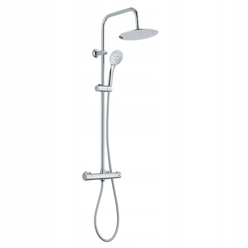 INVENA DESZCZOWNIA Z BATERIĄ TERMOSTATYCZNĄ MUSTA CHROM