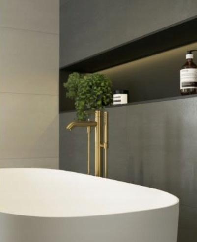 Rączka natrysku 1-strumieniowa KLUDI NOVA FONTE 185 mm złoty szczotkowany