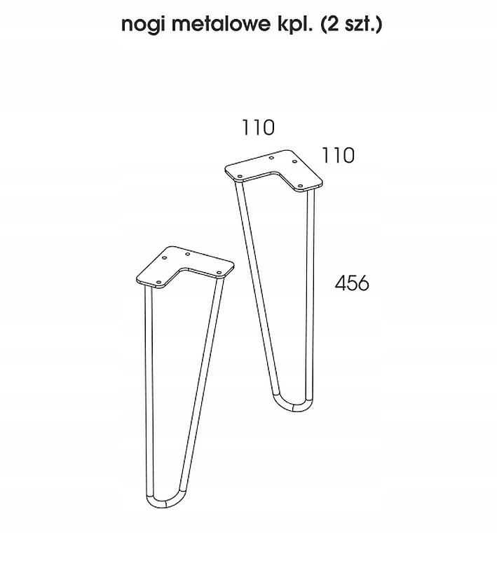 Szafka 900 x 456 x 370 mm white 1 szuflada ELITA Futuris 90 1S