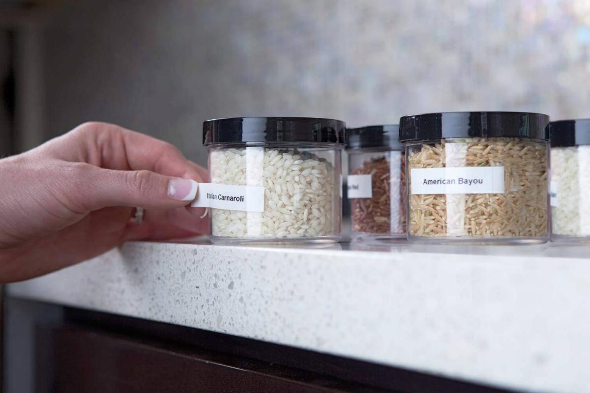 Taśma D1 12mmx7m, czarno-biała