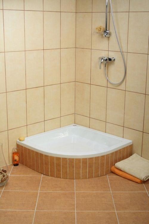 SCHEDPOL Brodzik akryl Grawello z podbudową Stabilsound Plus 80x80 półokrąg