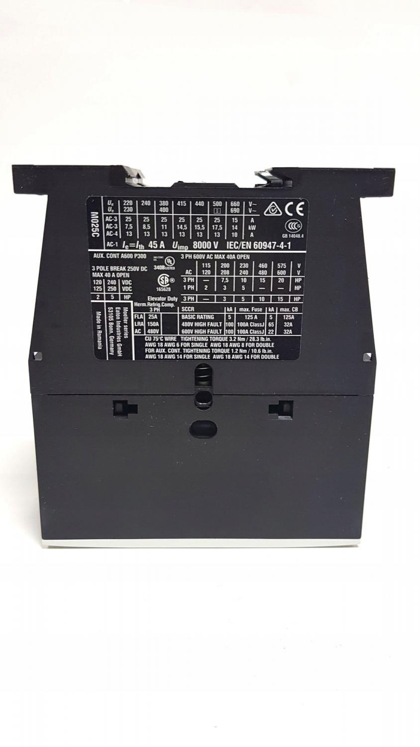 EATON Stycznik mocy I=25A [AC-3] 0Z 1R DILM25-01(230V50HZ,240V60HZ)