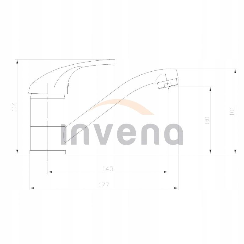 Bateria umywalkowa INVENA MITRIS 48h