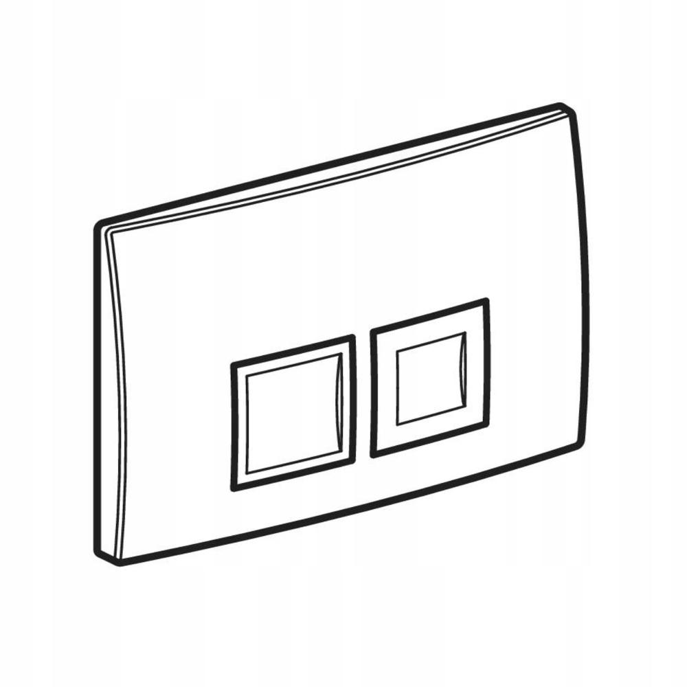 GEBERIT Przycisk uruchamiający Delta35 chrom błyszczący 115.135.21.5 48h