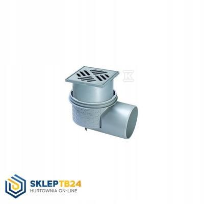 KESSEL Odpływ punktowy Practicus DN100 boczny 120x120, Multistop