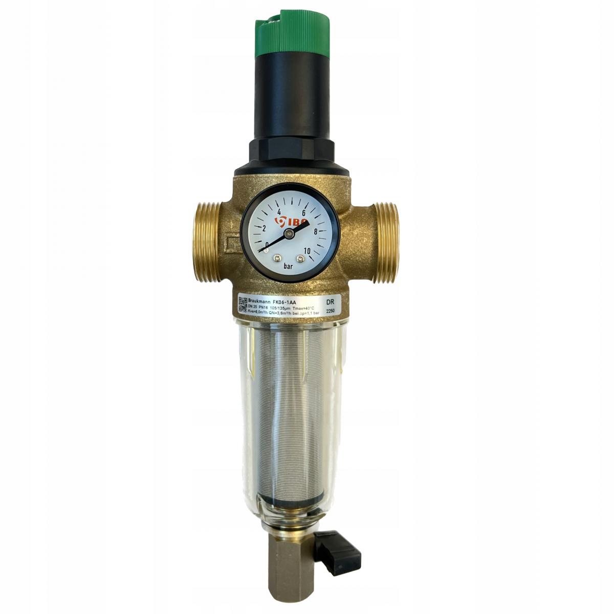 Filtr mini-plus z regulatorem ciśnienia, 1, z opłukiwaniem