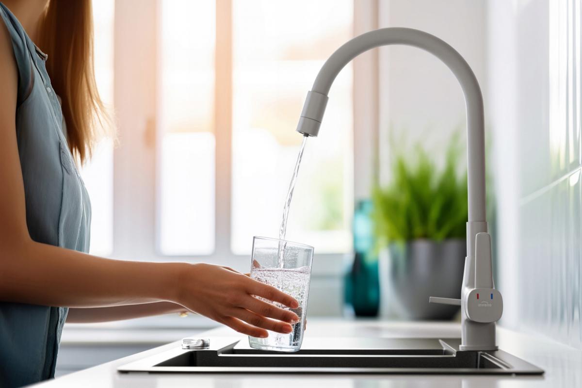 INVENA BATERIA ZLEWOZMYWAKOWA Z FILTREM GLAMOUR INVENA TREND, SZARA