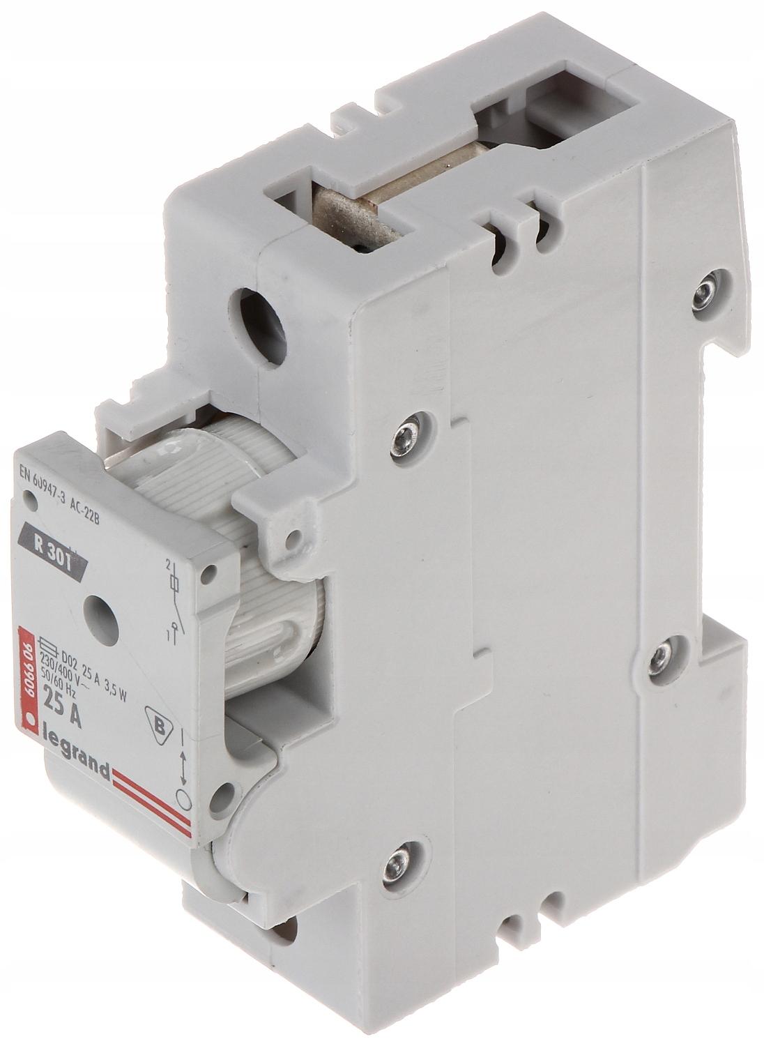 LEGRAND Rozłącznik bezpiecznikowy R 301 25 A 1P