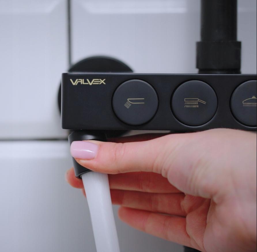 VALVEX BLACK Uchwyt punktowy
