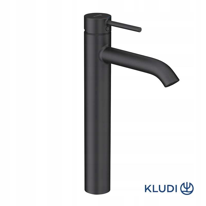 Bateria umywalkowa wysoka KLUDI BOZZ 1-uchwyt 1-otworowa DN 15 czarna mat