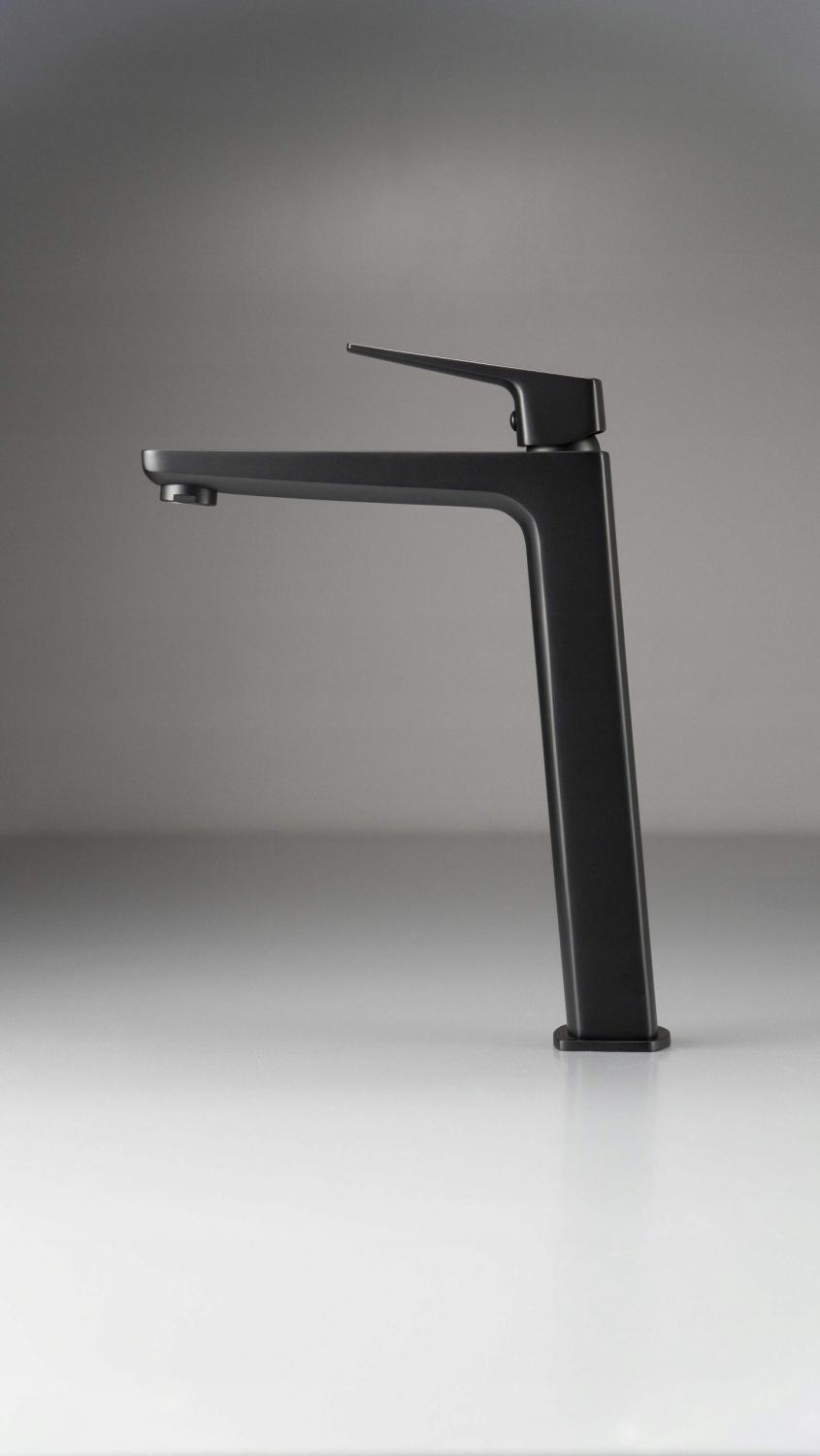 DEANTE Bateria umywalkowa Blur, nero, z podwyższonym korpusem