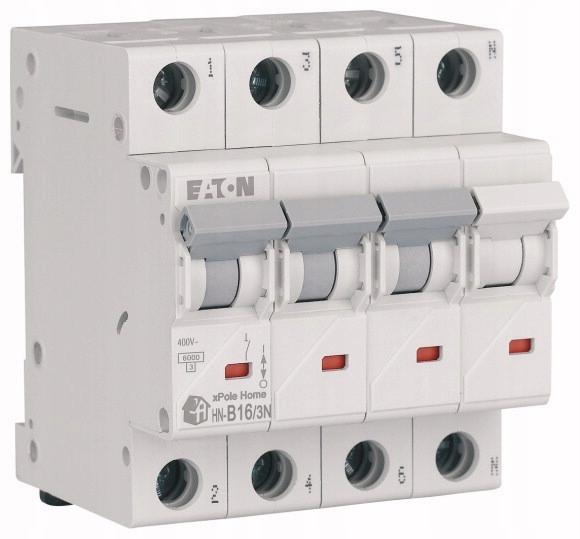 EATON Wyłącznik nadprądowy 6kA HN-B16/3N