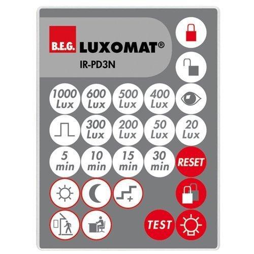 B.E.G Pilot zdalnego sterowania do czujnika obecności IR-PD3N