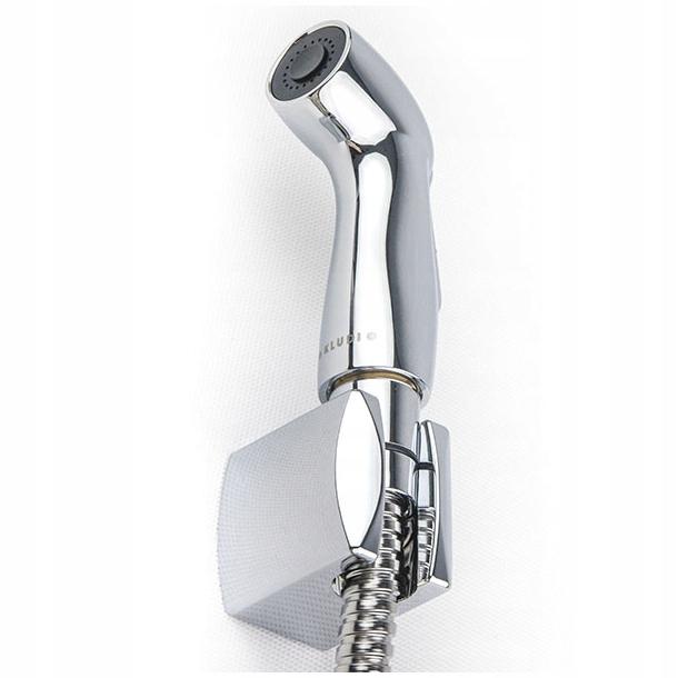 Zestaw prysznicowy higieniczny KLUDI BOZZ chrom + wąż natryskowy i uchwyt