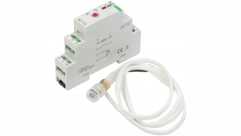 Automat zmierzchowy AZ-112 I=16A, zewnętrzna sonda hermetyczna fi 10, 1 mod