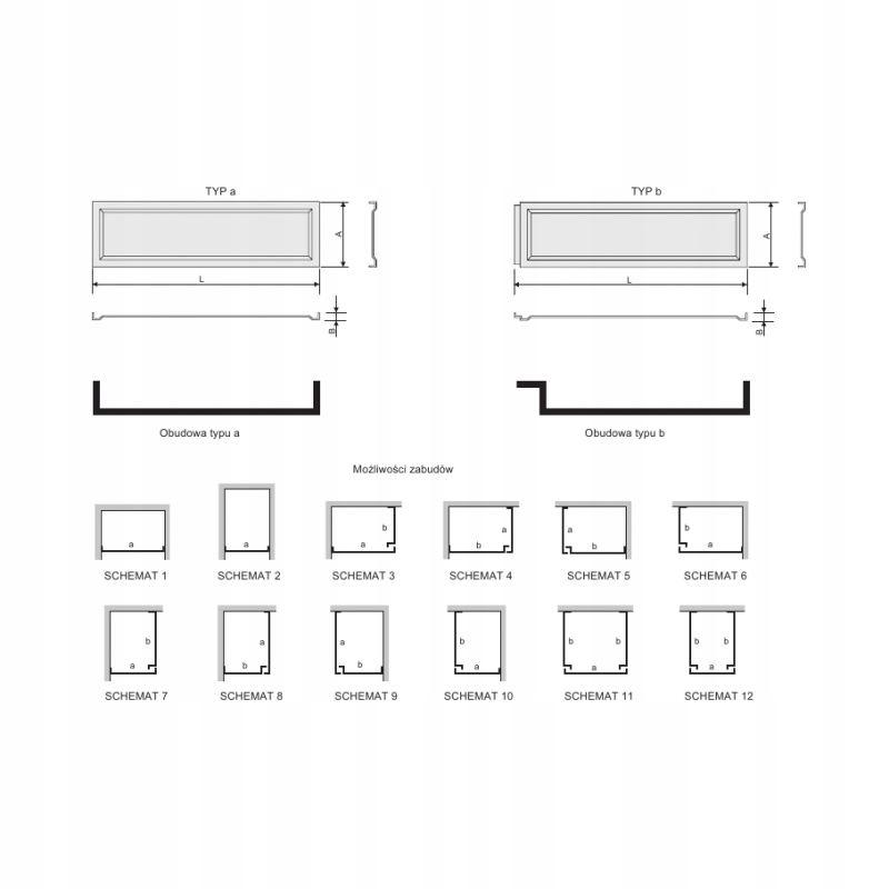Brodzik akryl prostokątny 80x100x15 cm SANPLAST Classic B/CL 80x100x15+STB