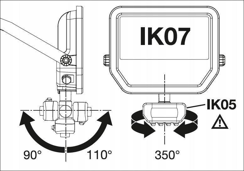 Naświetlacz Floodlight 20 SN P 17W 2K4LM 840 PSSY100 BK Naświetlacz z elast
