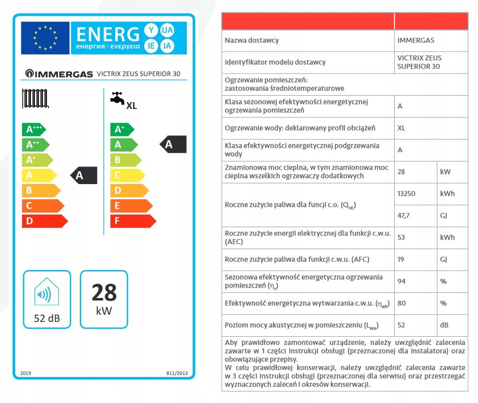 IMMERGAS VICTRIX ZEUS SUPERIOR 30 2-f 30kW 48h