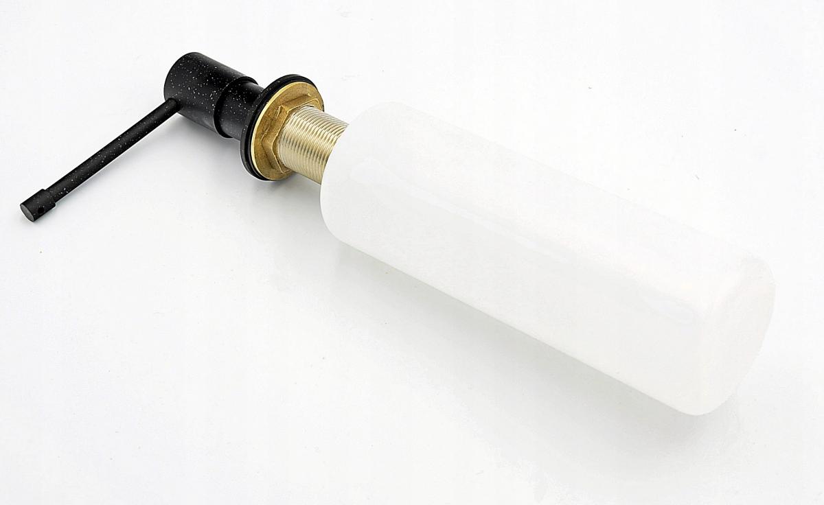 INVENA DOZOWNIK ISSA NA PŁYN DO MYCIA NACZYŃ LUB MYDŁO, KOLOR CZARNY