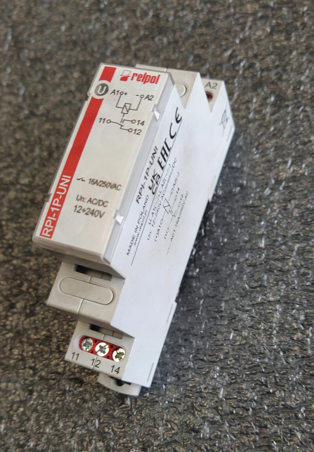 RELPOL Przekaźnik instalacyjny RPI-1P-UNI