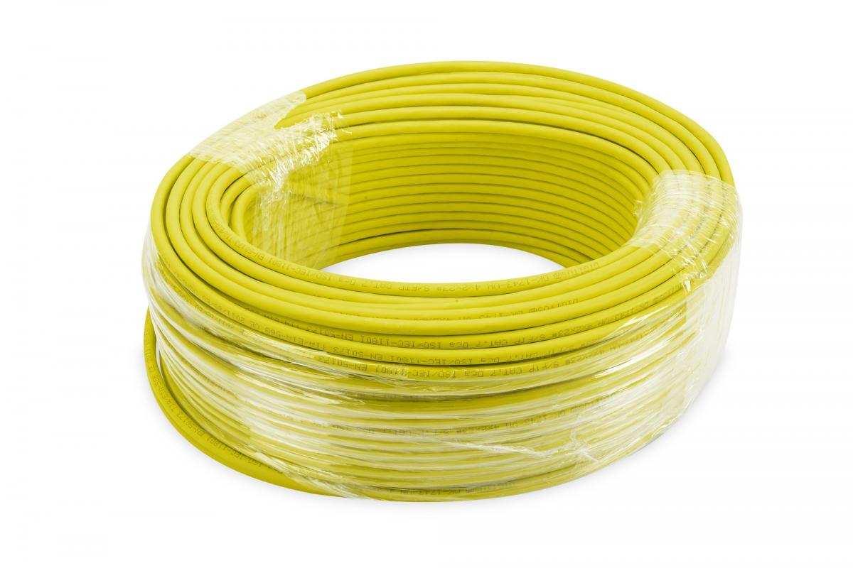 Kabel instalacyjny DIGITUS kat.7A, S/FTP, Dca, AWG 22/1, LSOH, 500m, żółty,