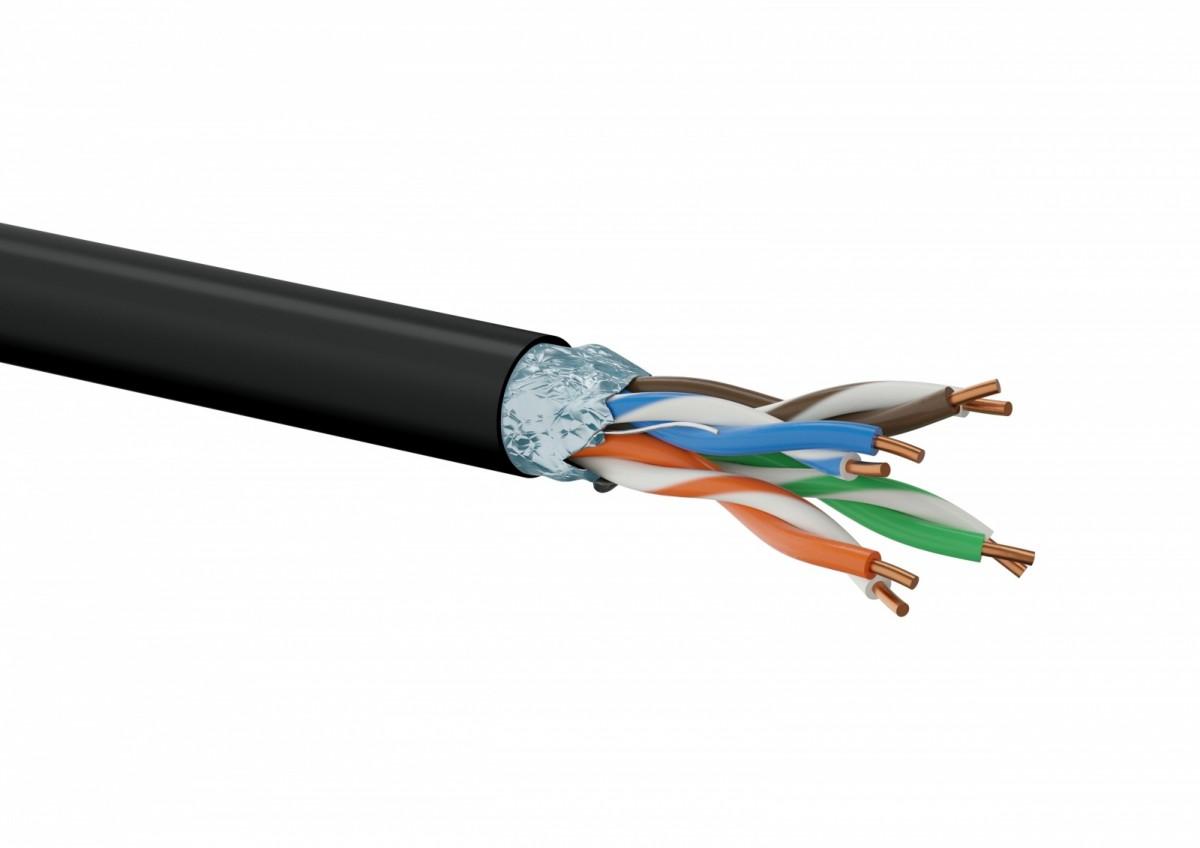 A-LAN Przewód komputerowy ALANTEC FTP kabel 4x2x24AWG OUTDOOR SUCHY kat.5e