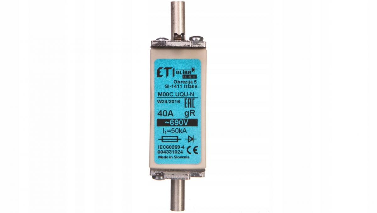 ETI Wkładka topikowa ultraszybka M000UQU-N/40A/690V