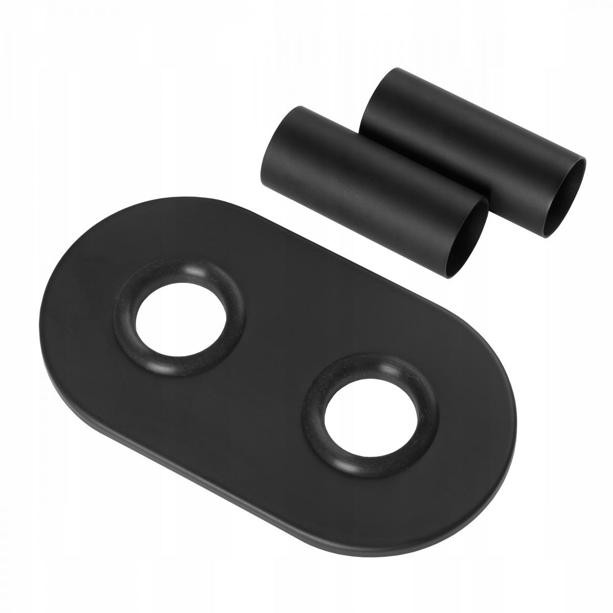 INVENA GRZEJNIK ŁAZ 540X1000 + KPL. DUOPLEX+ MASKOWNICA PODW - CZARNO-ZŁOTY