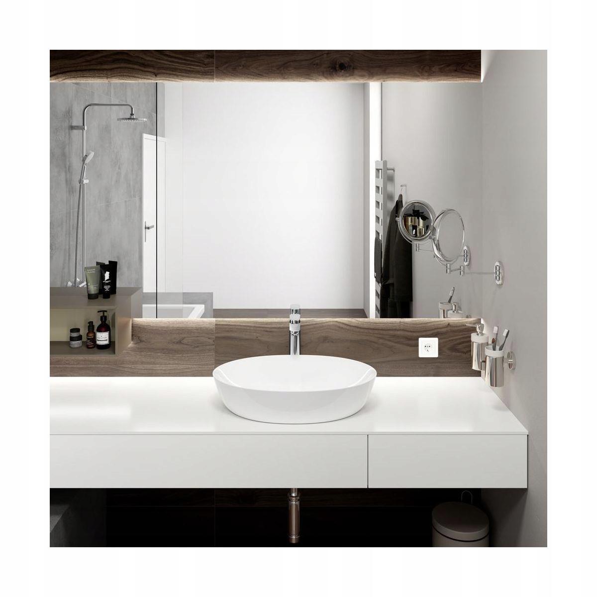 Bateria umywalkowa stojąca Hansgrohe Vernis Blend srebrny