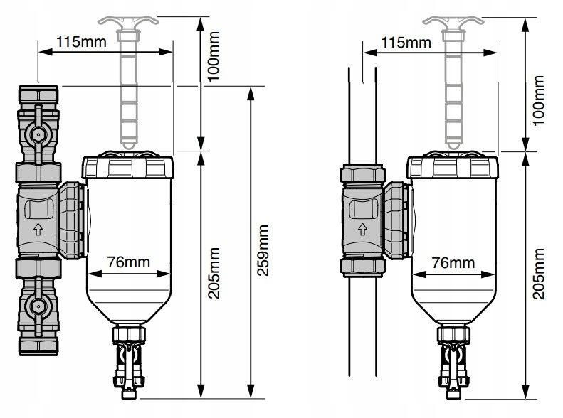 Filtr magnetyczny Vortex 300 3/4