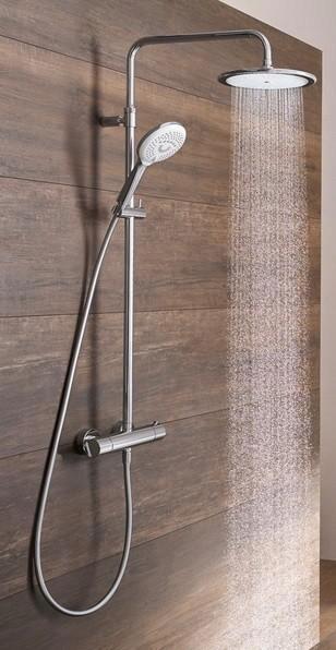 Dual shower system z termostatem KLUDI FRESHLINE L = 914-1233 mm chrom