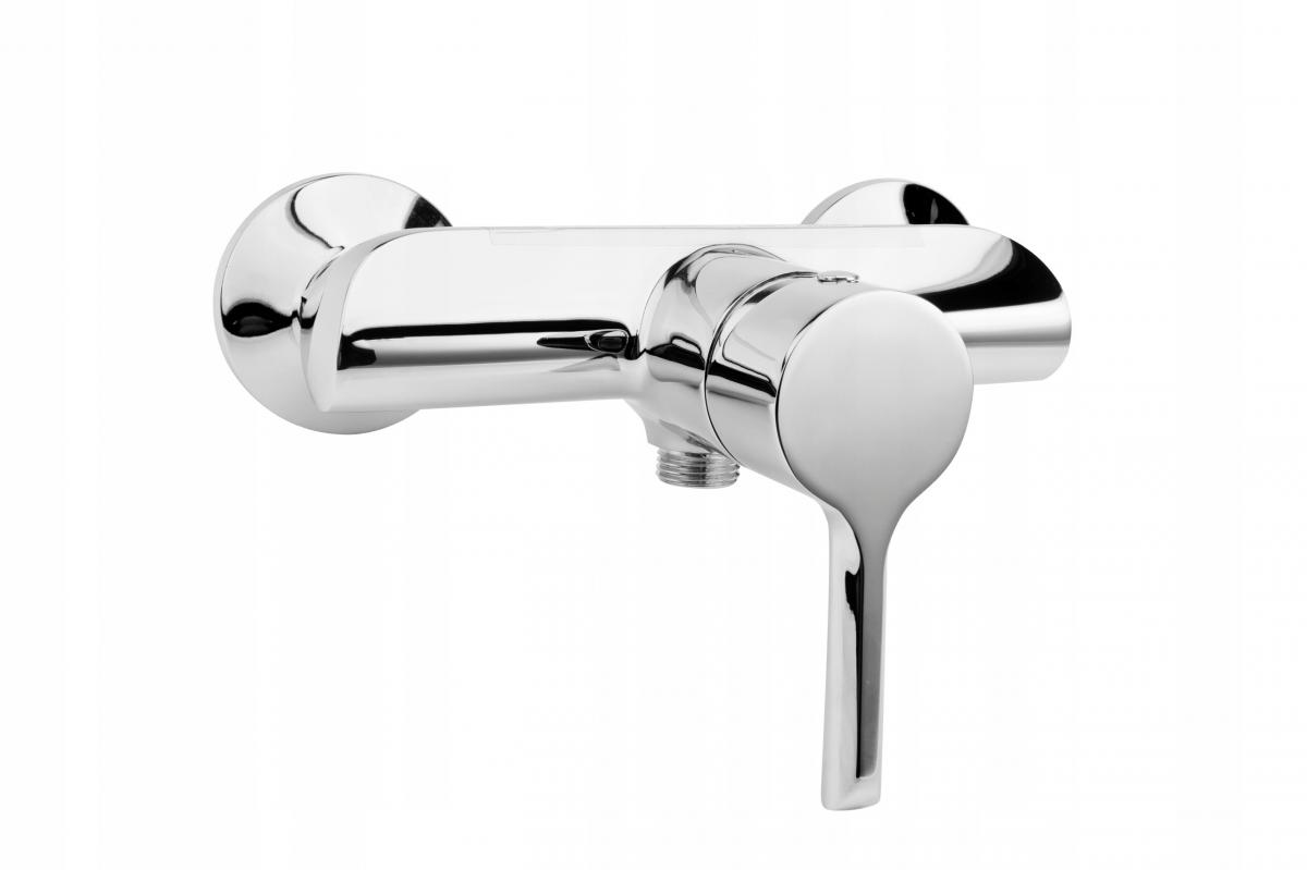 Bateria natryskowa ścienna ARMATURA KRAKÓW BARYT 2-otw mosiężna chrom