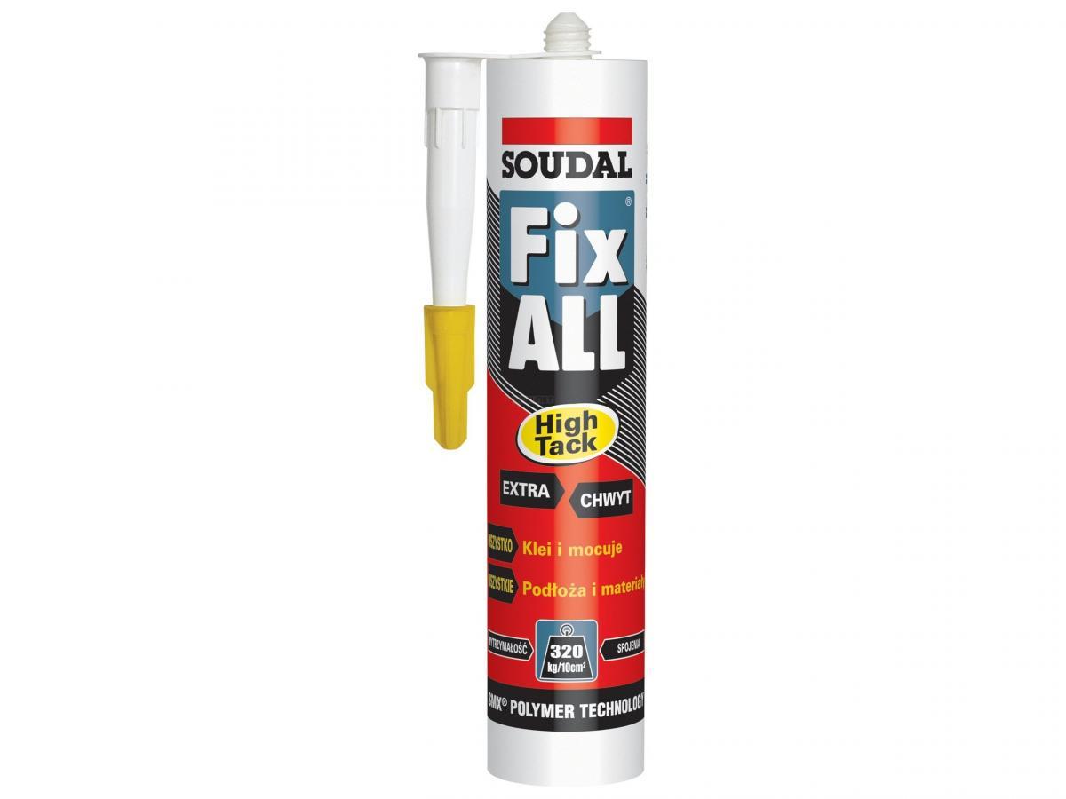 SOUDAL Fix all high tack 290ml biały klej-uszczelniacz hybrydowy