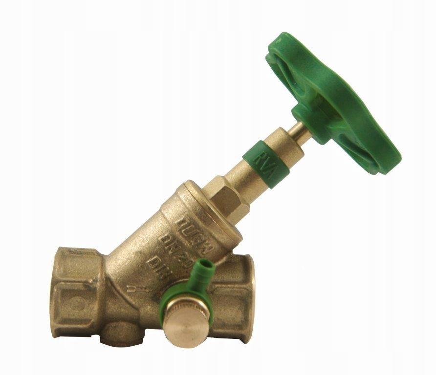 Zawór antyskażeniowy, zwrotny, odcinający skośny mosiężny DN 32