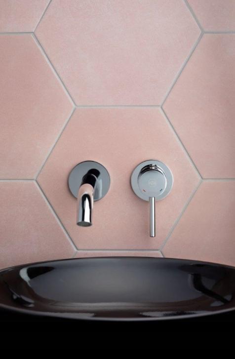 Bateria umywalkowa podtynkowa ARMATURA KRAKÓW MOZA 2-otw mosiężna czarna