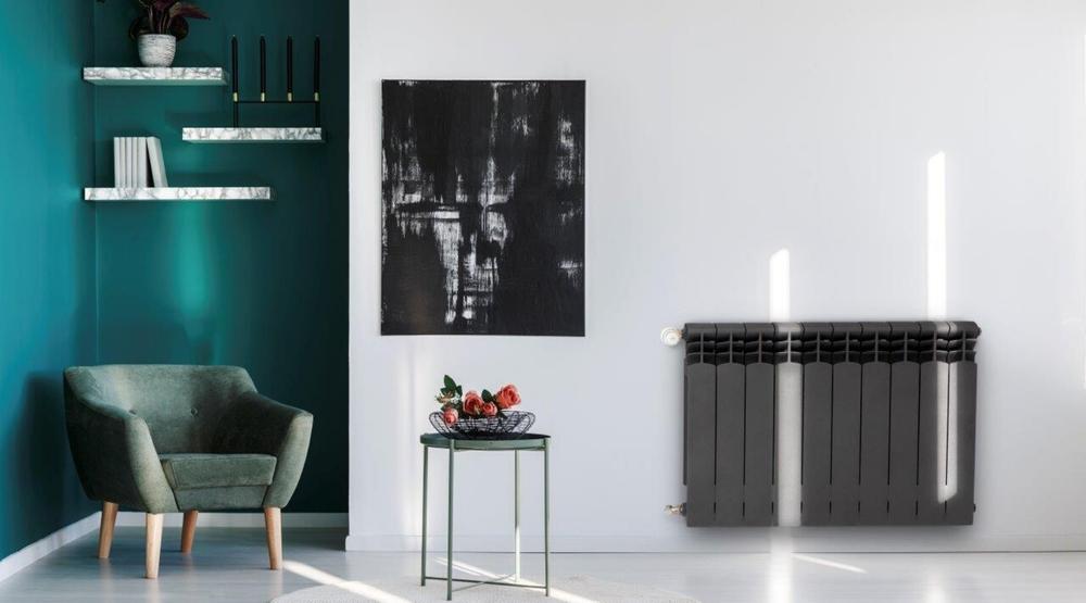 Grzejnik G500F 1118 W 804 x 573 x 90 mm grafit