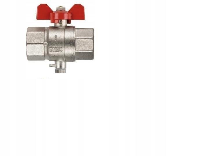 BMETERS Zawór kulowy v - 20 g 3/4 z wejściem do czujnika temperatury