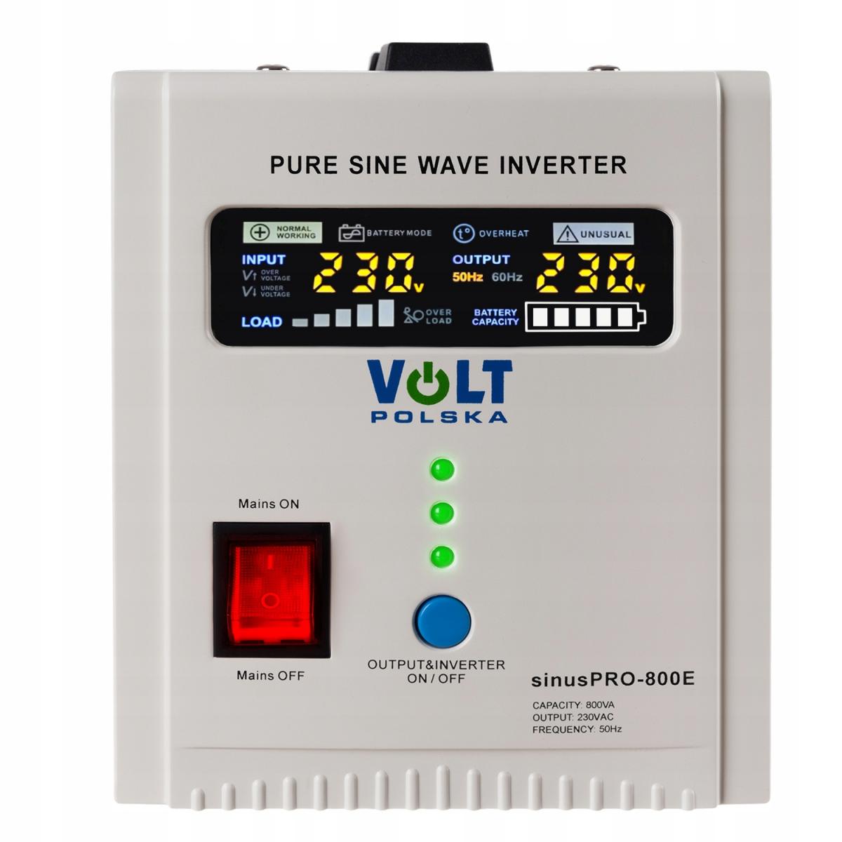 VOLT Zasilacz awaryjny SINUS PRO 800 E 12/230V (500/800W)