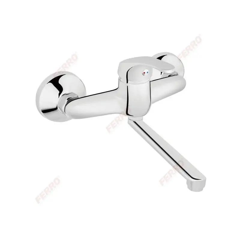 FERRO Bateria umywalkowa Basic ścienna chrom